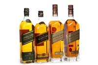 Lot 194 - TWO JOHNNIE WALKER GOLD, ONE GREEN AND ONE BLACK LABEL