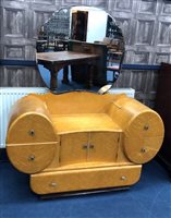 Lot 242 - AN ART DECO STYLE DRESSING TABLE