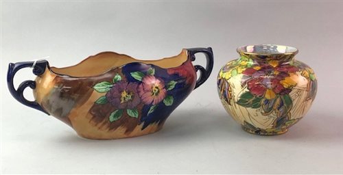 Lot 178 - A ROYAL WINTON VASE, TWO MALING DISHES, A CARLTON WARE DISH AND OTHER CERAMICS