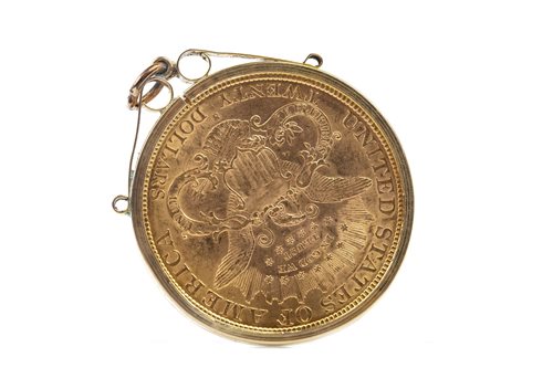 Lot 506 - A GOLD USA $20 TWENTY DOLLAR COIN, 1877