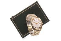 Lot 797 - A GENTLEMAN'S RECORD DE LUXE GOLD AUTOMATIC WRIST WATCH