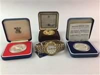 Lot 181 - THREE ANNUAL COINAGE SETS, PROOF COINS AND A GENT'S ROTARY WATCH
