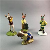 Lot 188 - A LOT OF FOURTEEN BUNNYKINS SPORTING AND AMERICAN FIGURES