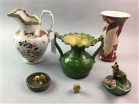 Lot 248 - A POOLE POTTERY VASE AND OTHER CERAMICS