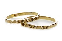 Lot 59 - TWO STACKING RINGS