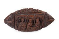 Lot 895 - A MID-18TH CENTURY CARVED SNUFF BOX