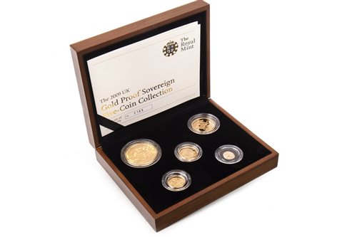 Lot 525 - THE ROYAL MINT THE 2009 UK GOLD PROOF SOVEREIGN FIVE-COIN COLLECTION