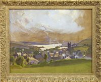 Lot 480 - OLD KILPATRICK, A WATERCOLOUR BY JOHN YOUNG HUNTER