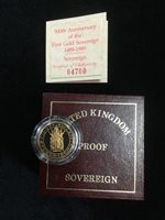 Lot 578 - A THE ROYAL MINT GOLD PROOF SOVEREIGN