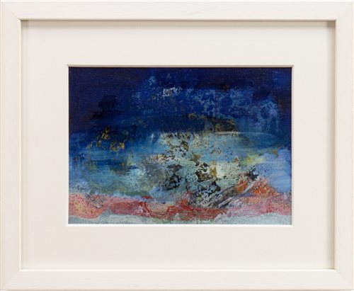Lot 542 - COASTAL STORM FROM ULLAPOOL, AN OIL BY CHRISTOPHER BYRNE
