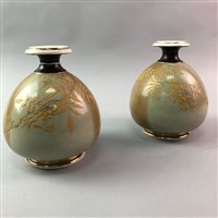 Lot 343 - A PAIR OF DOULTON BURSLEM VASES