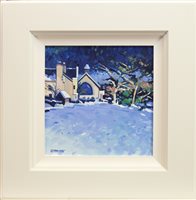 Lot 551 - FORTINGALL WINTER, AN OIL BY LIN PATTULLO