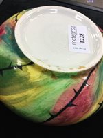 Lot 1231 - A WEMYSS WARE 'JAZZY' BOWL AND COVER