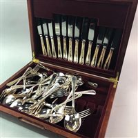 Lot 330 - A CANTEEN OF PLATED CUTLERY