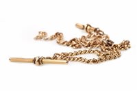 Lot 159 - A WATCH CHAIN STYLE NECKLACE