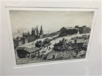 Lot 377 - SPANISH COUNTRY, AN ETCHING BY LIONEL LINDSAY