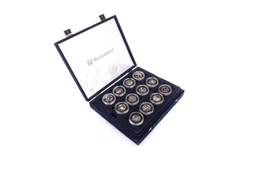 Lot 584 - A THE ROYAL MINT LONDON 2012 SPORTS COLLECTION 50P SILVER COIN COLLECTION