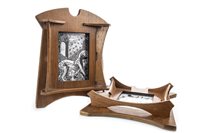 Lot 902 - A PAIR OF ARTS AND CRAFTS OAK PICTURE FRAMES