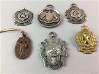 Lot 415 - FOUR SILVER MEDAL/FOBS AND TWO OTHER MEDALS