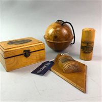 Lot 416 - A LOT OF FOUR PIECES OF MAUCHLINE WARE
