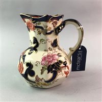 Lot 433 - A ROYAL CROWN DERBY IMARI PATTERN GINGER JAR AND COVER, MINTON'S CERAMICS AND WEDGWOOD