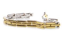 Lot 256 - A WHITE AND YELLOW METAL REVERSIBLE BRACELET BY CHIMENTO