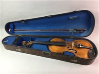 Lot 457 - A FULL SIZE VIOLIN IN CASE