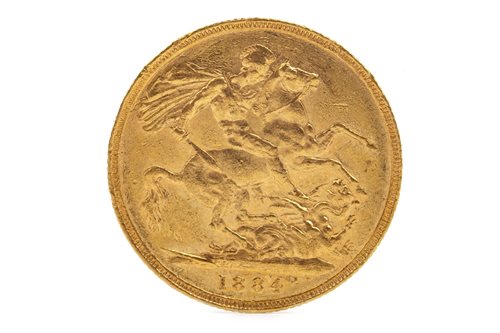 Lot 599 - A GOLD SOVEREIGN, 1884