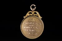 Lot 1937 - SCOTTISH JUNIOR LEAGUE CUP WINNERS GOLD MEDAL 1939