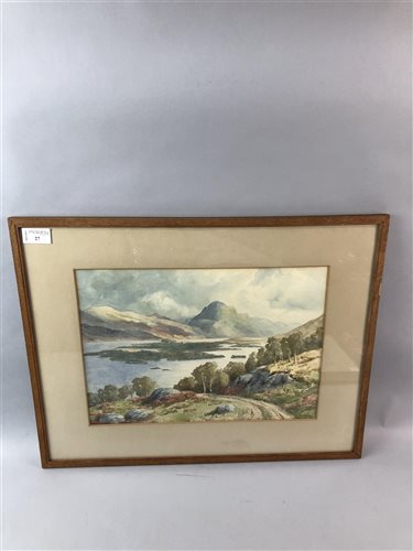 Lot 27 - A. DEAN, SCOTTISH LANDSCAPE, AND ANOTHER WATERCOLOUR