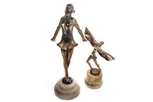 Lot 1606 - A LOT OF TWO ART DECO STYLE FIGURES