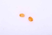 Lot 361 - PAIR OF UNMOUNTED SPESSARTITE GARNETS cushion...