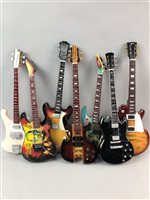 Lot 121 - A COLLECTION OF MODEL GUITARS