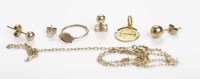 Lot 375 - GROUP OF VARIOUS JEWELLERY including stud...