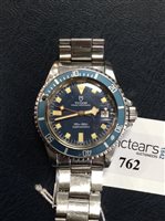 Lot 762 - Amendment- case is 40mm RARE: A TUDOR PRINCE OYSTERDATE SUBMARINER STAINLESS STEEL WRIST WATCH