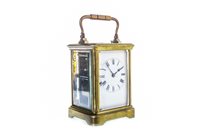 Lot 1430 - A FRENCH CARRIAGE CLOCK BY HENRI JACOT