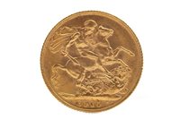 Lot 600 - A GOLD SOVEREIGN, 1910