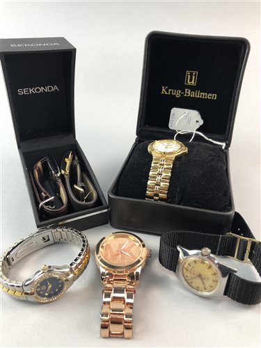 Lot 11 - A WEST END WATCHES SOWAR PRIMA WRIST WATCH AND FIVE OTHERS