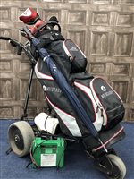 Lot 111 - SET TITLEIST AP2 GOLD CLUBS WITH POWER CADDY