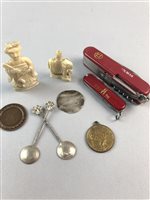 Lot 12 - AN EDWARD VI SILVER SHILLING AND OTHER ITEMS