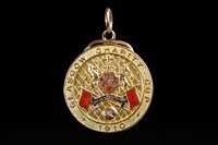 Lot 1926 - CLYDE F.C. INTEREST - GLASGOW CHARITY CUP GOLD WINNERS MEDAL 1910
