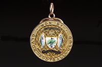 Lot 1926 - CLYDE F.C. INTEREST - GLASGOW CHARITY CUP GOLD WINNERS MEDAL 1910