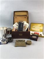 Lot 145 - A COLLECTION OF CROWNS AND COINS, A SILVER NAPKIN RING AND OTHER ITEMS