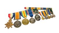 Lot 924 - A LOT OF FIVE WWI AND LATER MEDALS AWARDED TO W. P. MACKIE