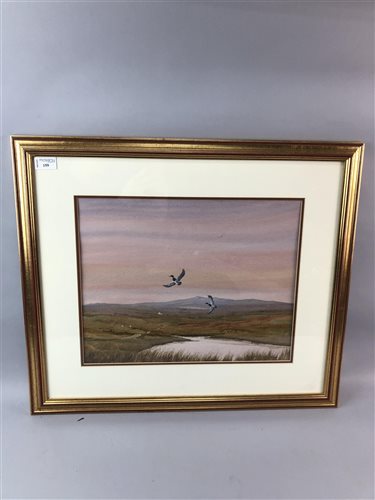 Lot 159 - JOHN J. HOLMES, DUCKS IN FLIGHT, watercolour, signed, 35cm x 40cm, mounted framed and under glass
