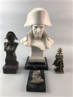 Lot 195 - A LOT OF FOUR FIGURES OF NAPOLEON INCLUDING TWO BUSTS