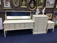 Lot 206 - A MODERN CREAM PAINTED BEDROOM SUITE