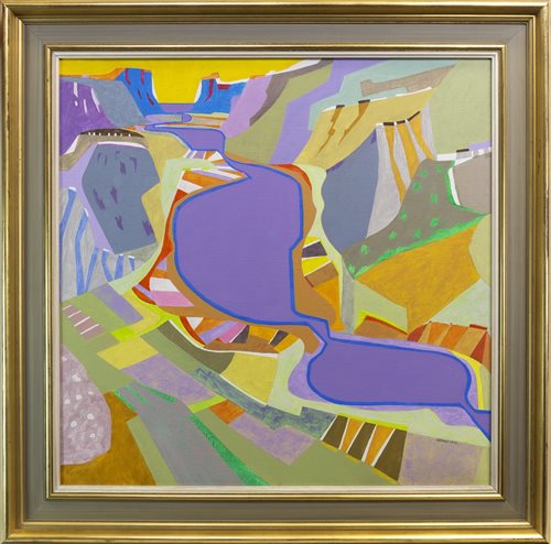 Lot 513 - AN ABSTRACT OIL, BY JAMES SPENCE
