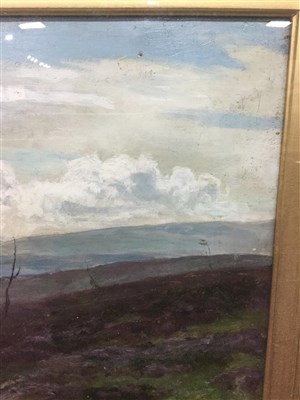 Lot 420 - LANDSCAPE WITH MAN AND DOG, BY SIR DAVID MURRAY