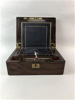 Lot 287 - AN EARLY 20TH CENTURY WRITING SLOPE